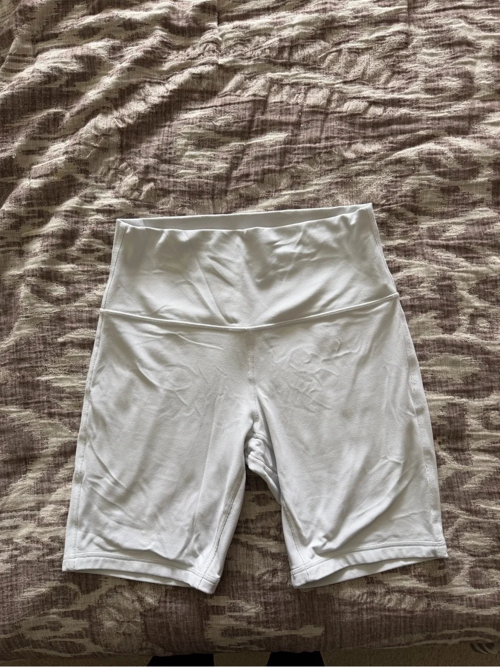 lululemon athletica White High-Rise Bike Shorts